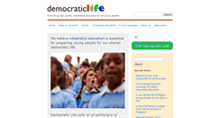 Desktop Screenshot of democraticlife.org.uk